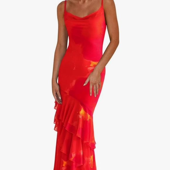 XL Maxi Ruffle Dress - Picture 2 of 5